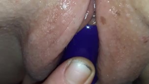 Vibrator in my ass making my pussy so wet