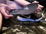4K - Cum hard inside sexy Nike Sneaker