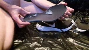 4K - Cum hard inside sexy Nike Sneaker