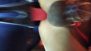 Misstress pegging Sissy CD in chastity