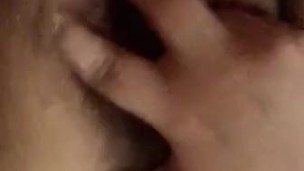 Playing with that hairy BBW pussy