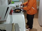 Pancakes with apple. 12/16