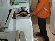 Pancakes with apple. 13/16