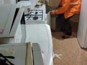 Pancakes with apple. 4/16