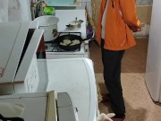 Pancakes with apple. 8/16