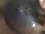 Milky mom titties start leaking 