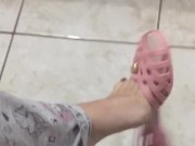 @tici_feet IG ticii_feet tici feet dangling pink flats (preview) full video for sale