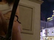 public slut showing off solo until somebody comes to help her 9/16