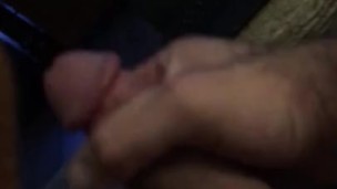 Slow stroke with a bullet vibrator 