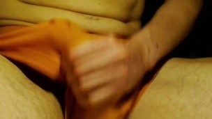 Hot jerk-off in hot sexy underwear. Precum stains present.