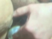 OOPS! sprayed a little piss while playing with a BEER CAN in my LOOSE SLOPPY CUNT