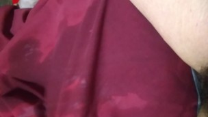 CUM PUDDLE CHATURBATE SHOW AFTERMATH: Hairy PUSSY Ejaculated Gushed Exhibitionist Cum Fountain Yay!