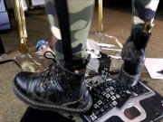 Computer Crushing with Doc Martens Jadon Boots ( View 2) (Trailer)