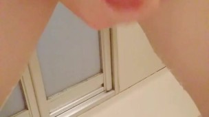 Japanese shemale ejaculation / sakiのヌルヌルオナニー