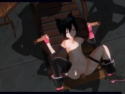 3D HENTAI Nana Kozuki fucked three guys at once 14/16