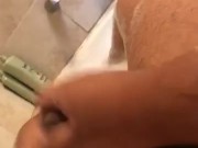 Soapy masturbation