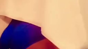Sexy college boy shakes fat ass