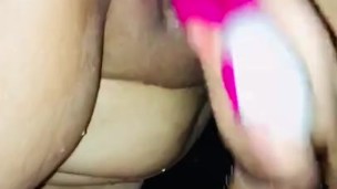 Squirting outside in car 