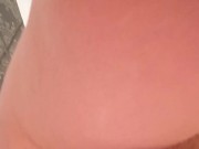 Experiments In the shower - with a Big Dildo