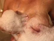 PBelle27 Huge Boobs in Bubble Bath & Shower 1/16