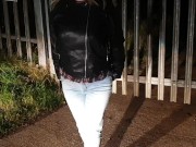 ⭐ Public Wetting in tight blue jeans,  then rewetting them again later! (No toilets allowed) ;) 13/16