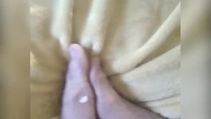Hot feet fetish with major load. Was waiting all day for this.
