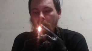 Pop training with leather gloves