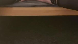 Pissing/Dildo play on the sofa