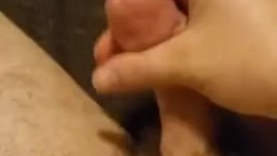 Just jerking my cock (huge cumshot)