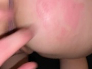 Petite blond wet pussy soaks through panties while getting fucked hard  14/16