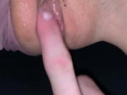 Petite blond wet pussy soaks through panties while getting fucked hard  3/16