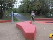 Jump and Running in Public Park by Katerina-Hartlova 1/16