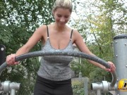 Jump and Running in Public Park by Katerina-Hartlova 14/16