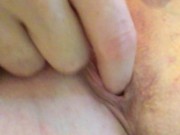 Fucking my little pussy finger. 11/16