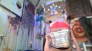 Smoking Sexy skin tight dress & Stiletto Heel Worship striptease &pole tricks Worship her thick ass