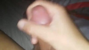 Hard cock cumming after edging