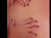 Chubby babe taking a bath 