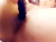 Putting anal dildo in my ass 5/16