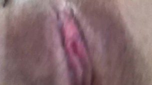 Slapping my cum with my finger 