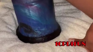 1st Time with Organo Toys “BRYNHILD” huge dildo