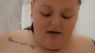 Soapy titties in the shower 