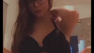 Pregnant Girl Plays With Big Tits & Pussy 