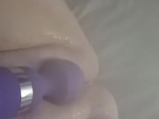 BBW slut squirts all over walls