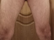 Morning pissing in the toilet ...