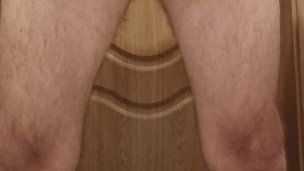 Morning pissing in the toilet ...