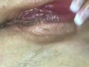 Playing with my tight little wet pussy 