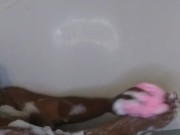Ebony Bath Time (feet washing)
