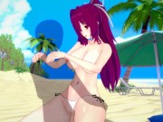 [UNDER NIGHT IN-BIRTH] Yuzuriha(3d hentai) 14/16