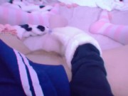 Amateur redhead schoolgirl teen masturbates with fake pussy Hentai uncensored japanese Real orgasm 14/16