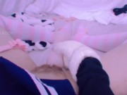 Amateur redhead schoolgirl teen masturbates with fake pussy Hentai uncensored japanese Real orgasm 3/16